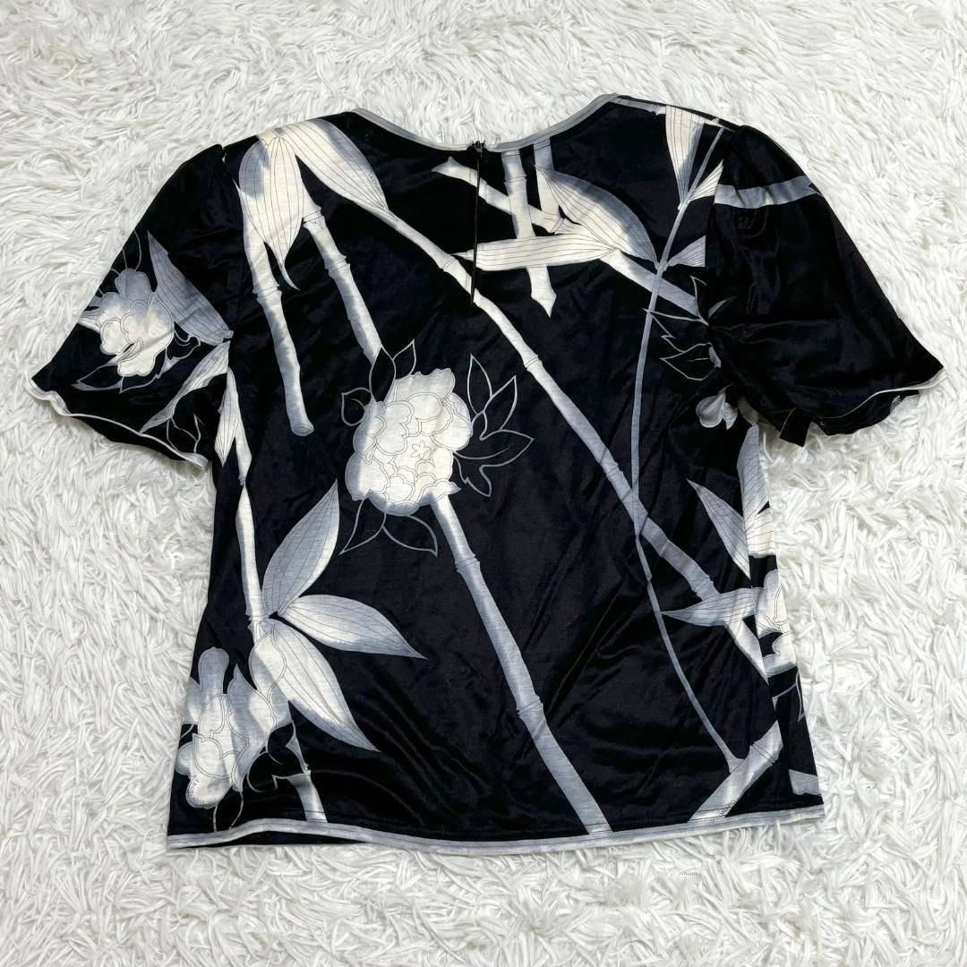 LEONARD 半袖 カットソー L ブラック 花柄 - メルカリ