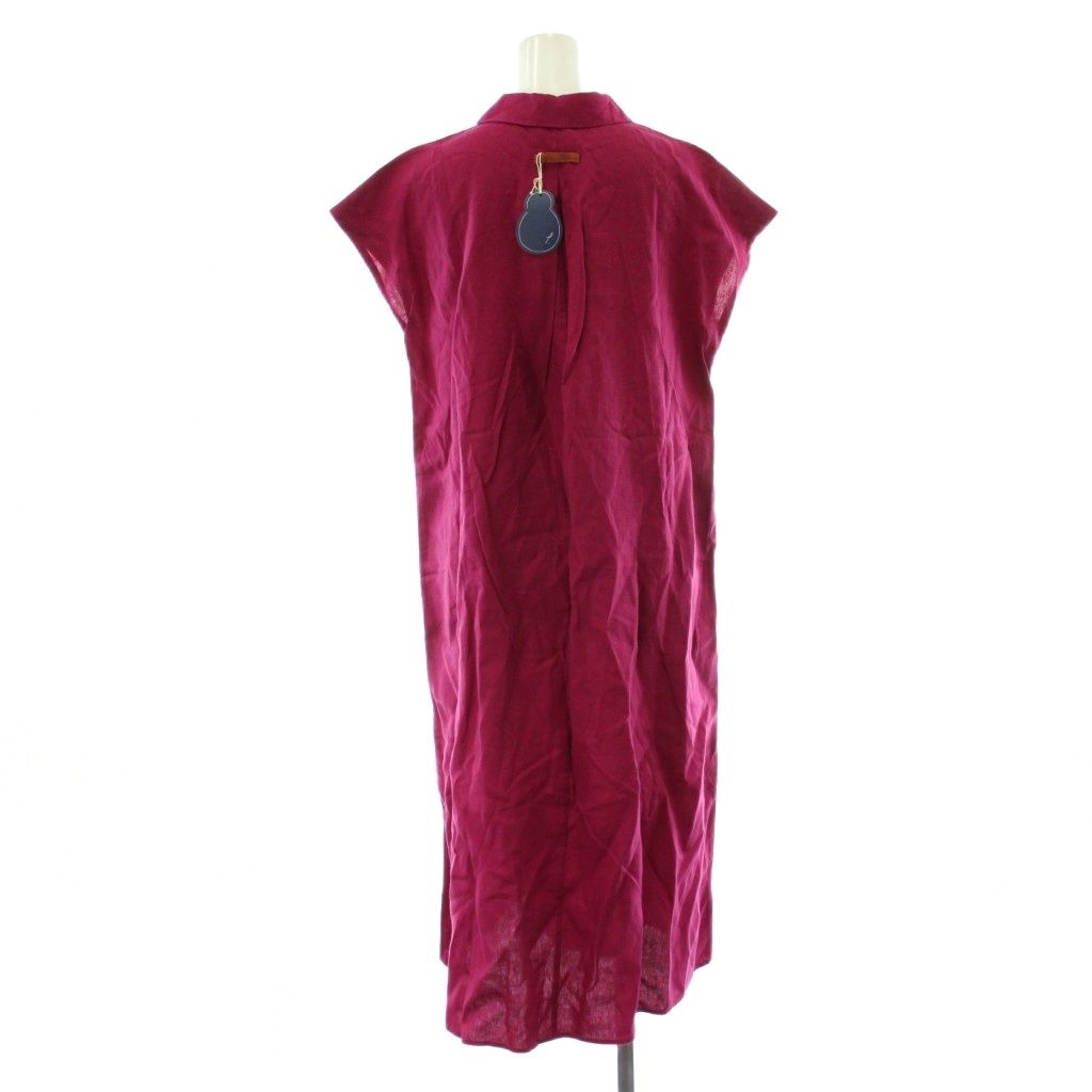 パラスパレス Pallas Palace タグ付き ワンピース 麻 リネン 3 紫