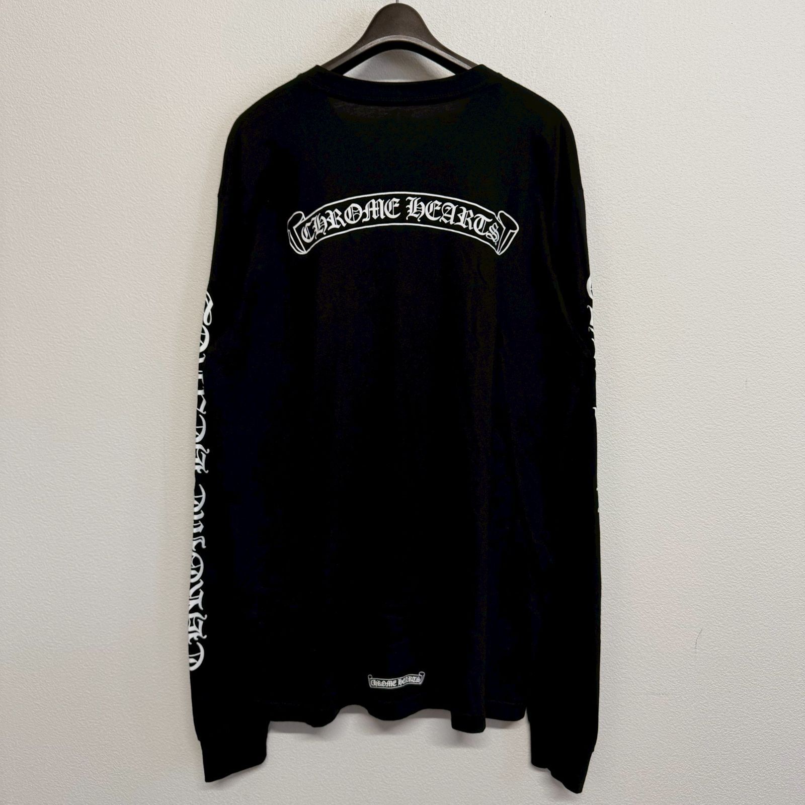 chrome hearts scroll label ロンt スクロールラベル CHROME HEARTS Scroll Label クロムハーツ スクロールラベル 黒