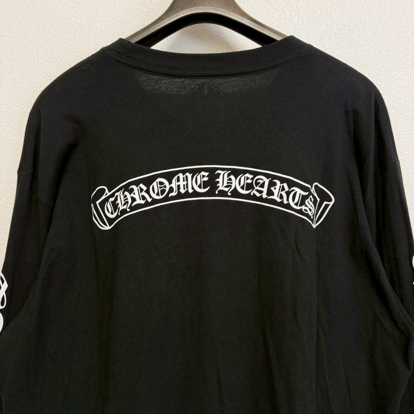 chrome hearts scroll label ロンt スクロールラベル CHROME HEARTS Scroll Label クロムハーツ スクロールラベル 黒