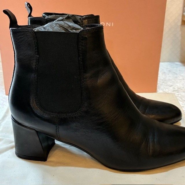 ファビオルスコーニ FABIO RUSCONI サイドゴアブーツ 36/23cm ブラック