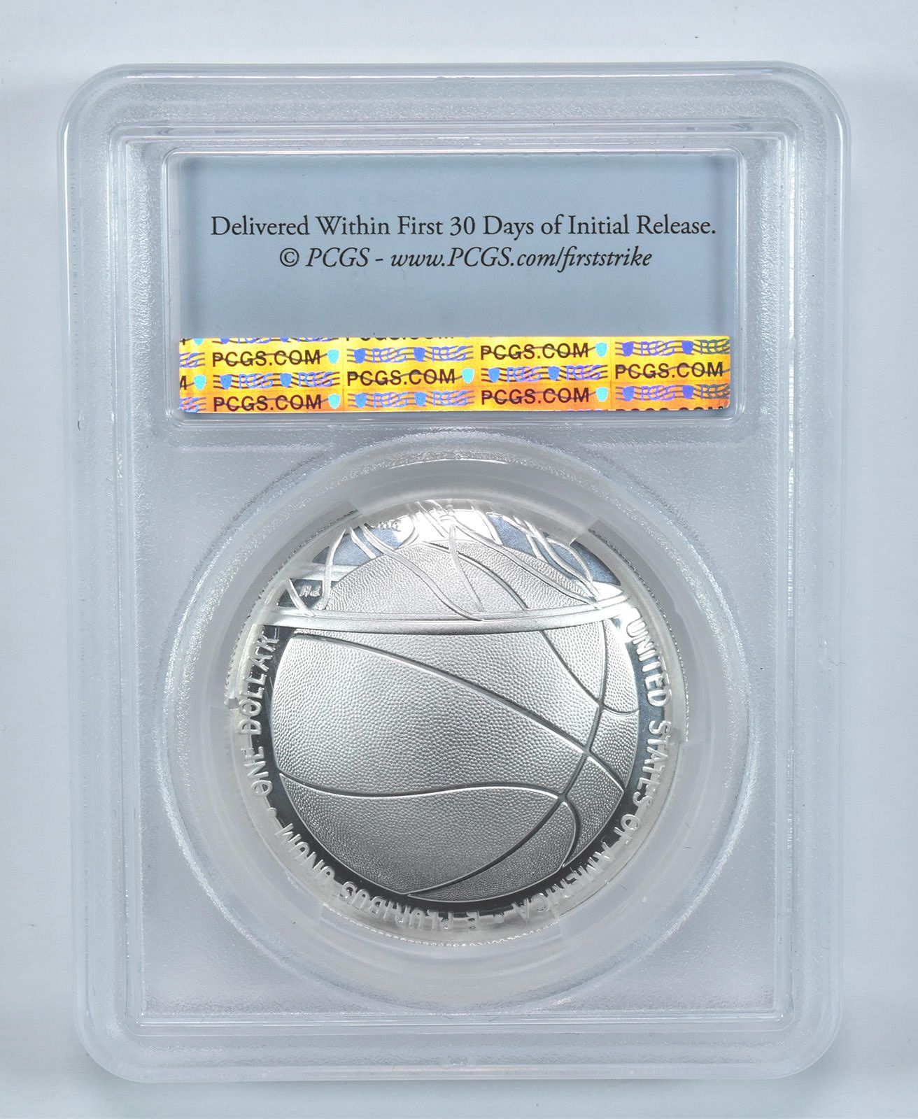 2020-P バスケットボール殿堂記念 1ドル ファーストストライク PR70