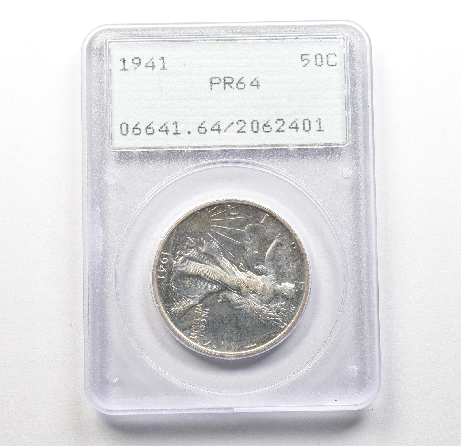1941年ウォーキング・リバティ・ハーフダラー PR64 PCGS ラトラー
