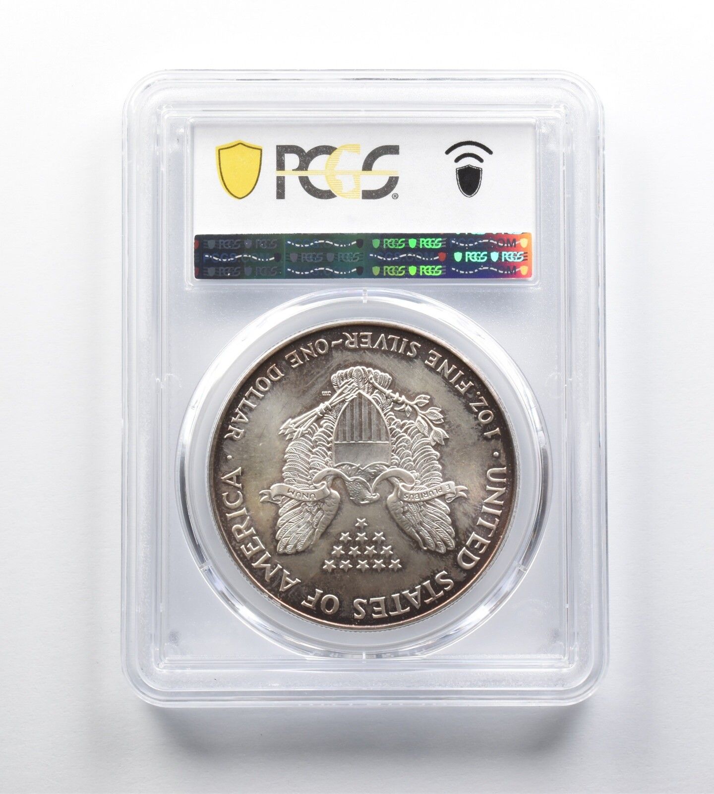 MS67 1996年 アメリカンシルバーイーグル PCGS 美しいTDブルー