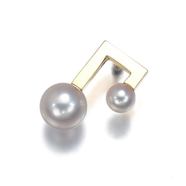 TASAKI タサキ ピアス パール 真珠 4.3-7.0mm バランスノート 片耳