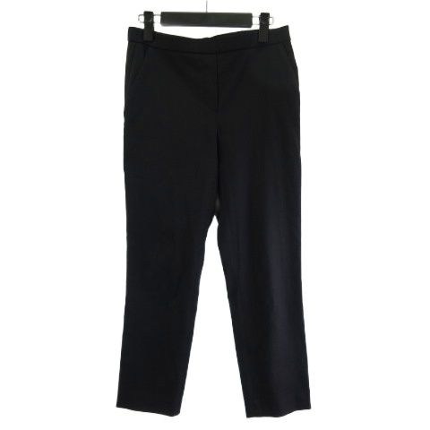 セオリー Theory クロップドパンツ 9分丈 リネン混 ネイビー 紺 2