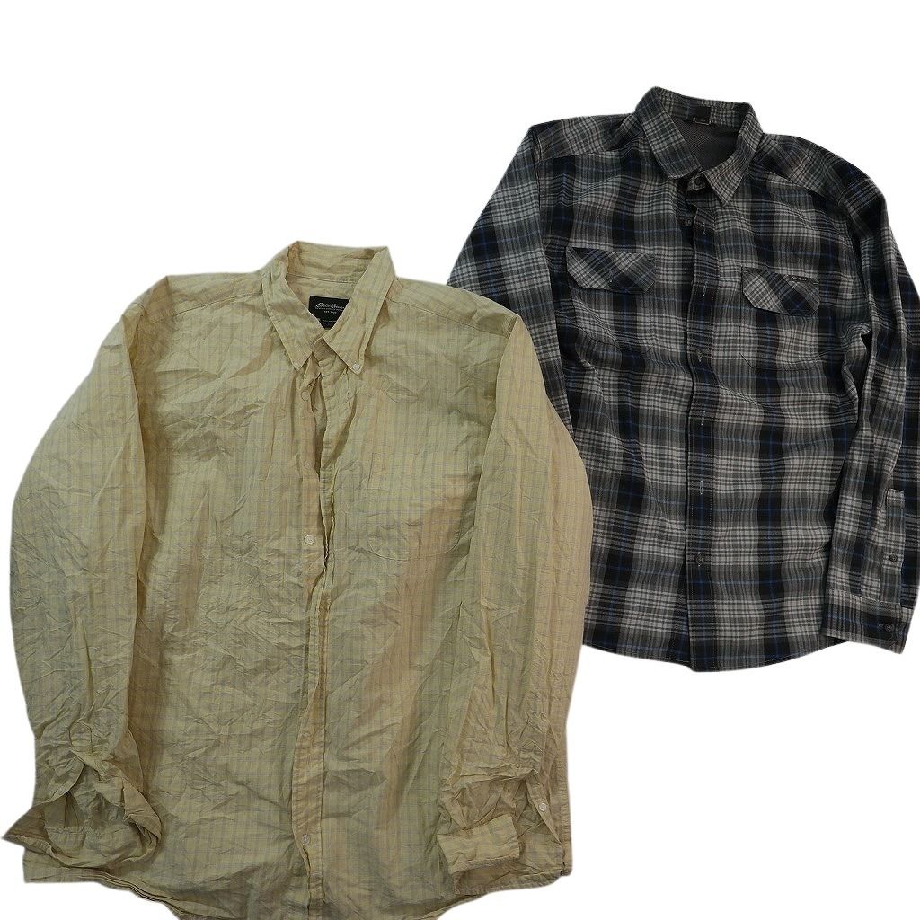古着卸 まとめ アウトドアブランドMIX 長袖シャツ 9枚セット (メンズ