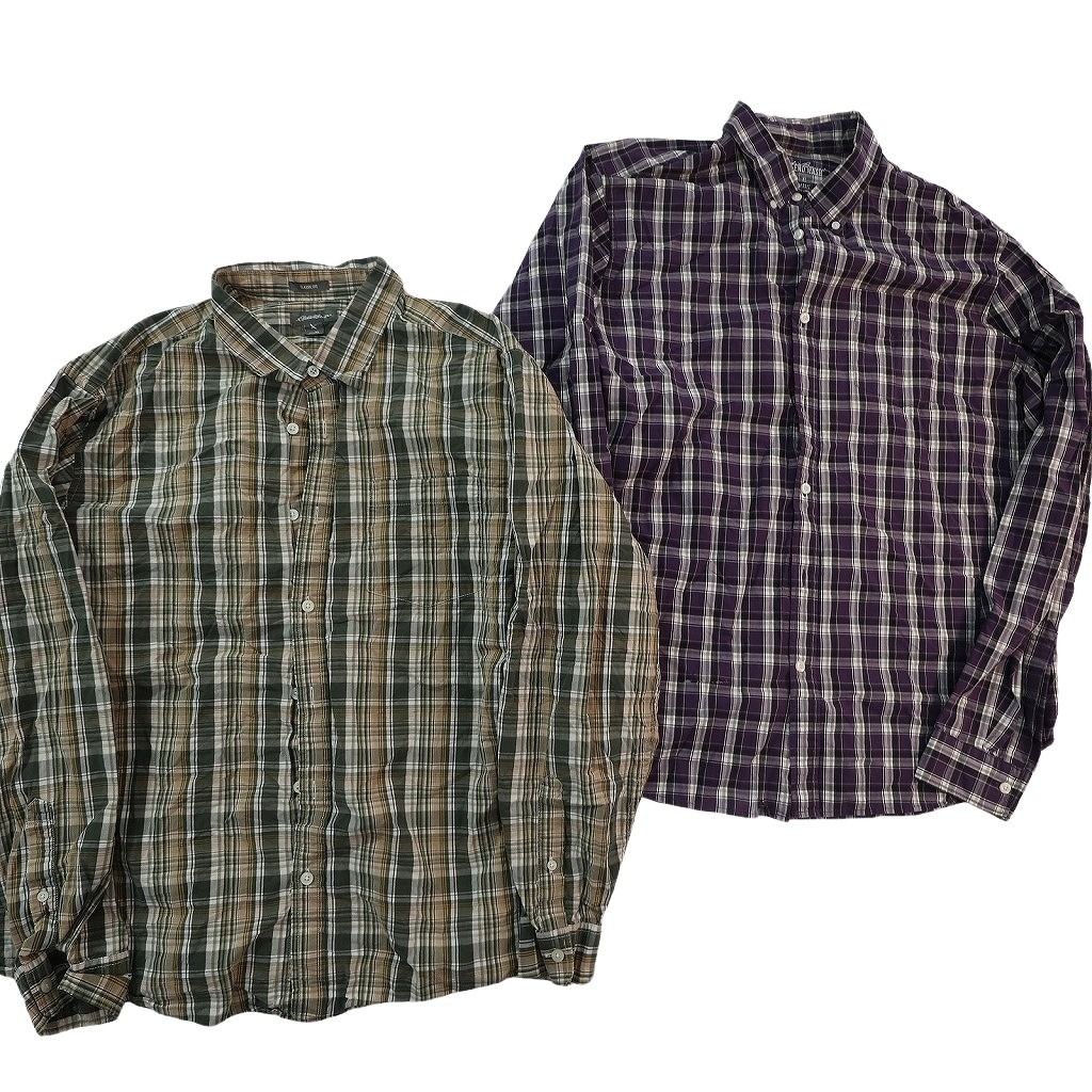 古着卸 まとめ アウトドアブランドMIX 長袖シャツ 9枚セット (メンズ