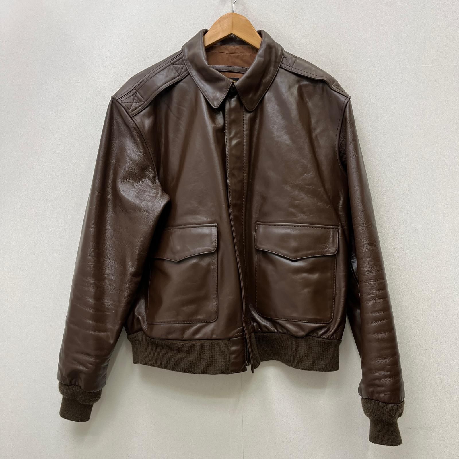 加古川店】 中古 レザー MORGAN PRODUCTION TYPE A-2 ブラウン サイズ