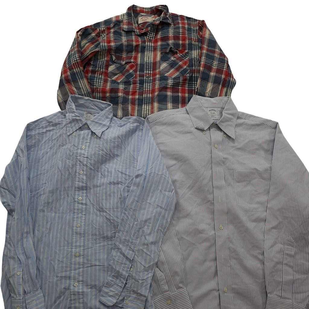 古着卸 まとめ売り ブルックス 長袖シャツ 10枚セット (メンズ S /M