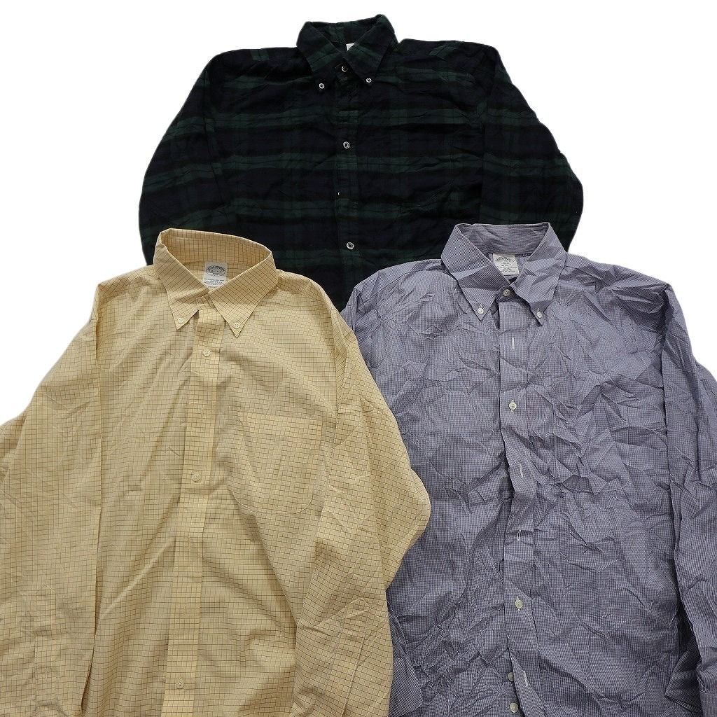 古着卸 まとめ売り ブルックス 長袖シャツ 10枚セット (メンズ S /M