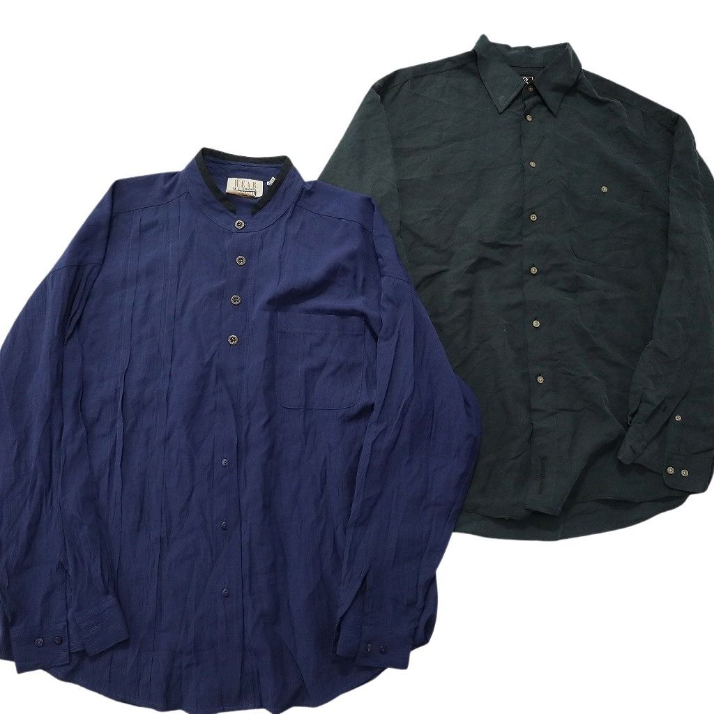 古着卸 まとめ売り 長袖シャツ MIX 10枚セット (メンズ XL ) ノー