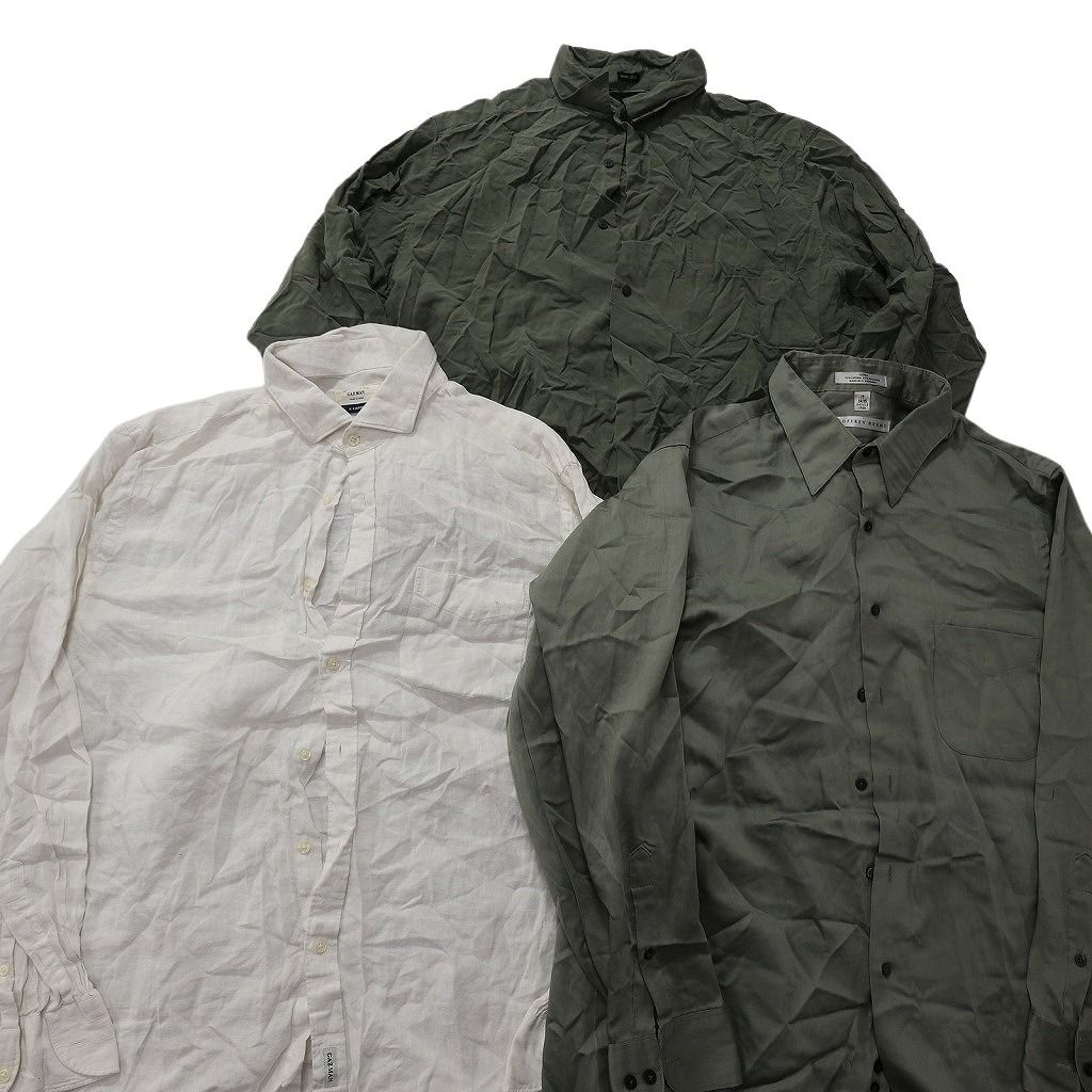 古着卸 まとめ売り 長袖シャツ MIX 10枚セット (メンズ XL ) ノー