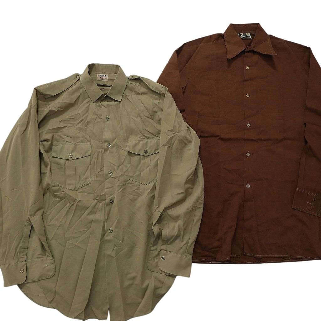 古着卸 まとめ売り 長袖シャツ MIX 10枚セット (メンズ M ) ダブル