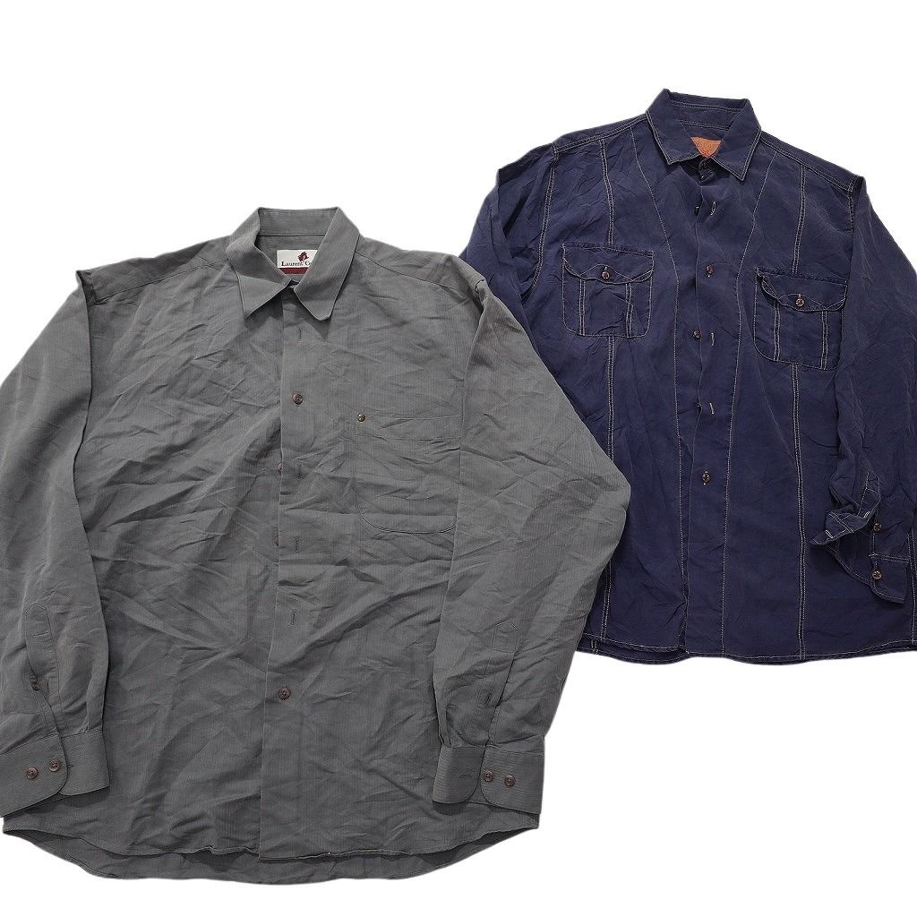 古着セット 古着卸 まとめ売り 長袖シャツ MIX 10枚セット (メンズ M ) ダブル