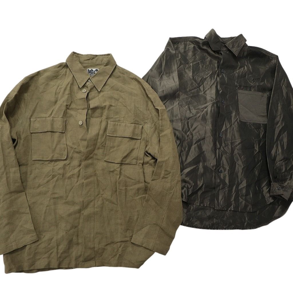 古着セット 古着卸 まとめ売り 長袖シャツ MIX 10枚セット (メンズ M ) ダブル