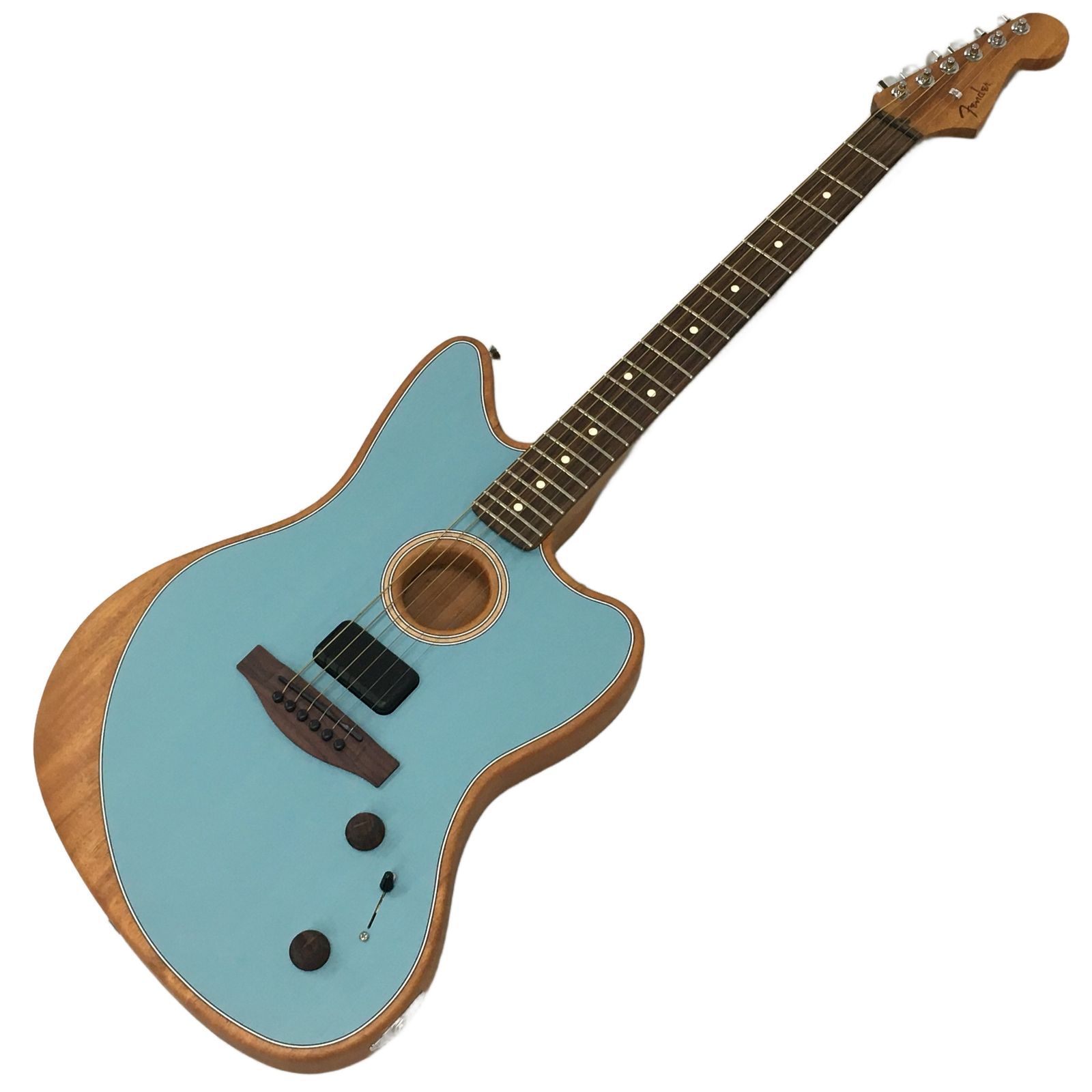 良好 Fender MEXICO Acoustasonic Jazzmaster Ice Blue アコースタ