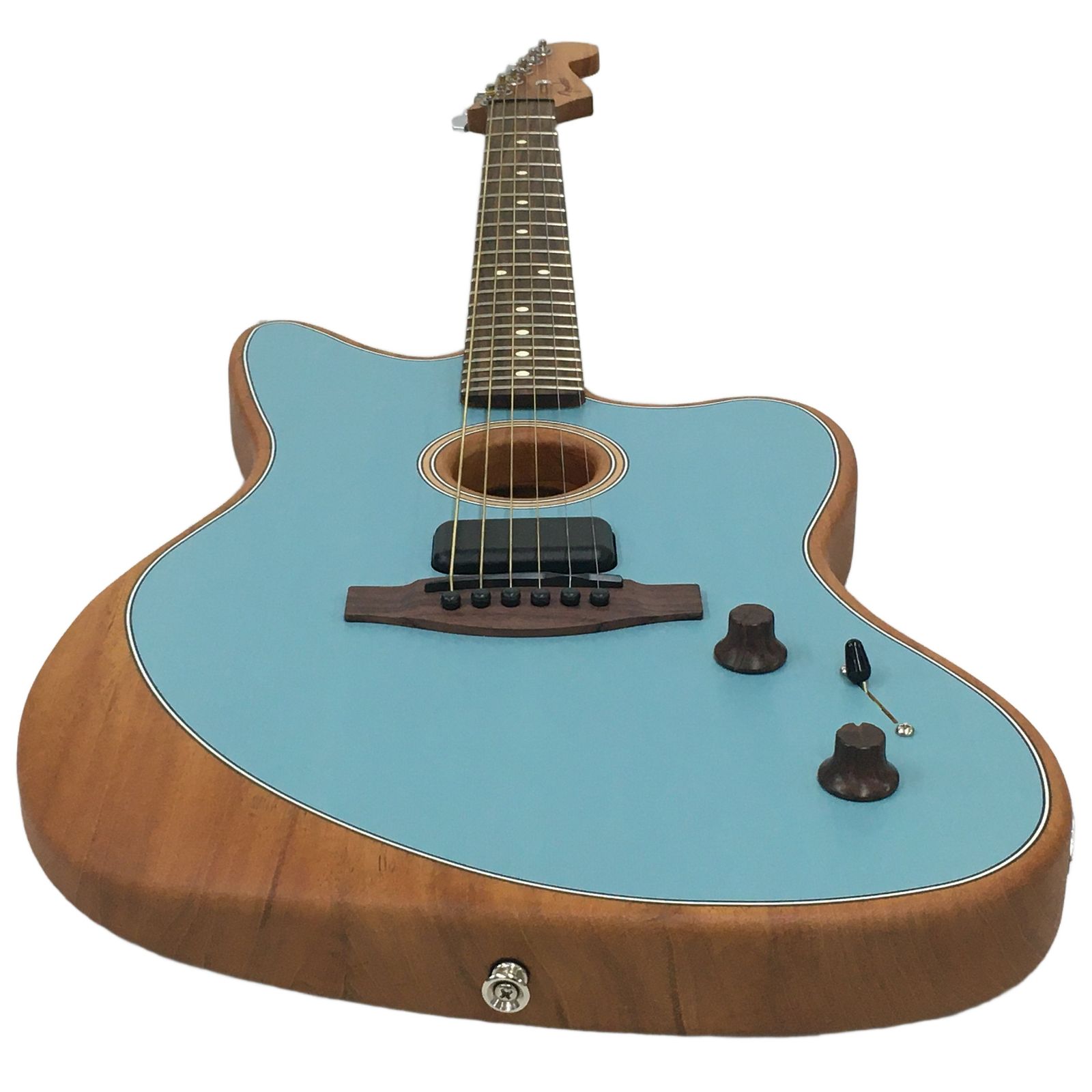 良好 Fender MEXICO Acoustasonic Jazzmaster Ice Blue アコースタ