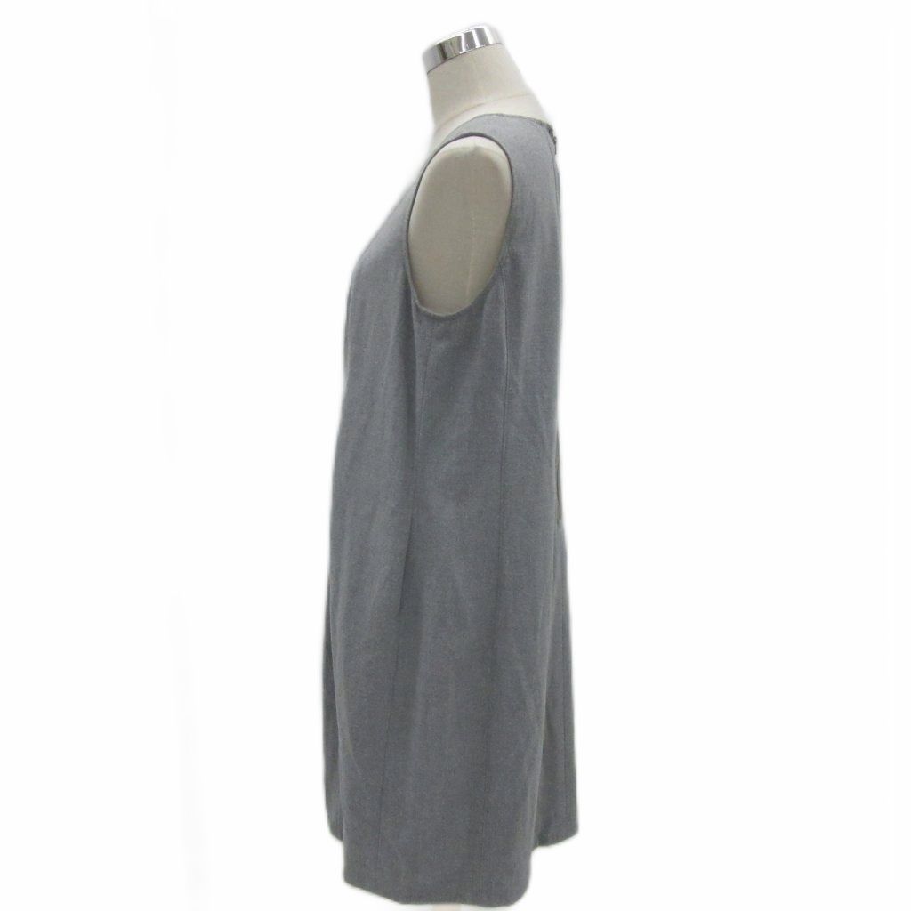t.b ティービー センソユニコ ワンピース 40 グレー ノースリーブ