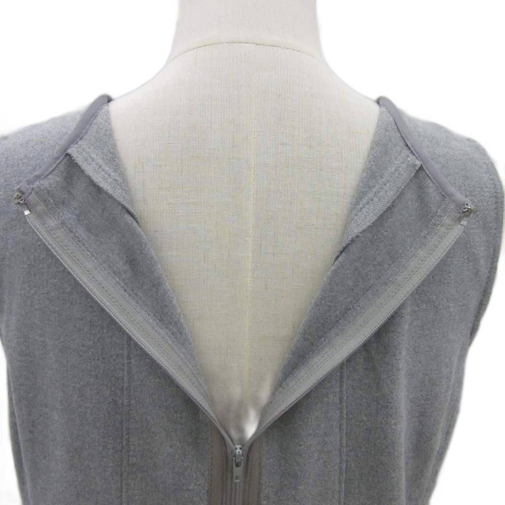 t.b ティービー センソユニコ ワンピース 40 グレー ノースリーブ