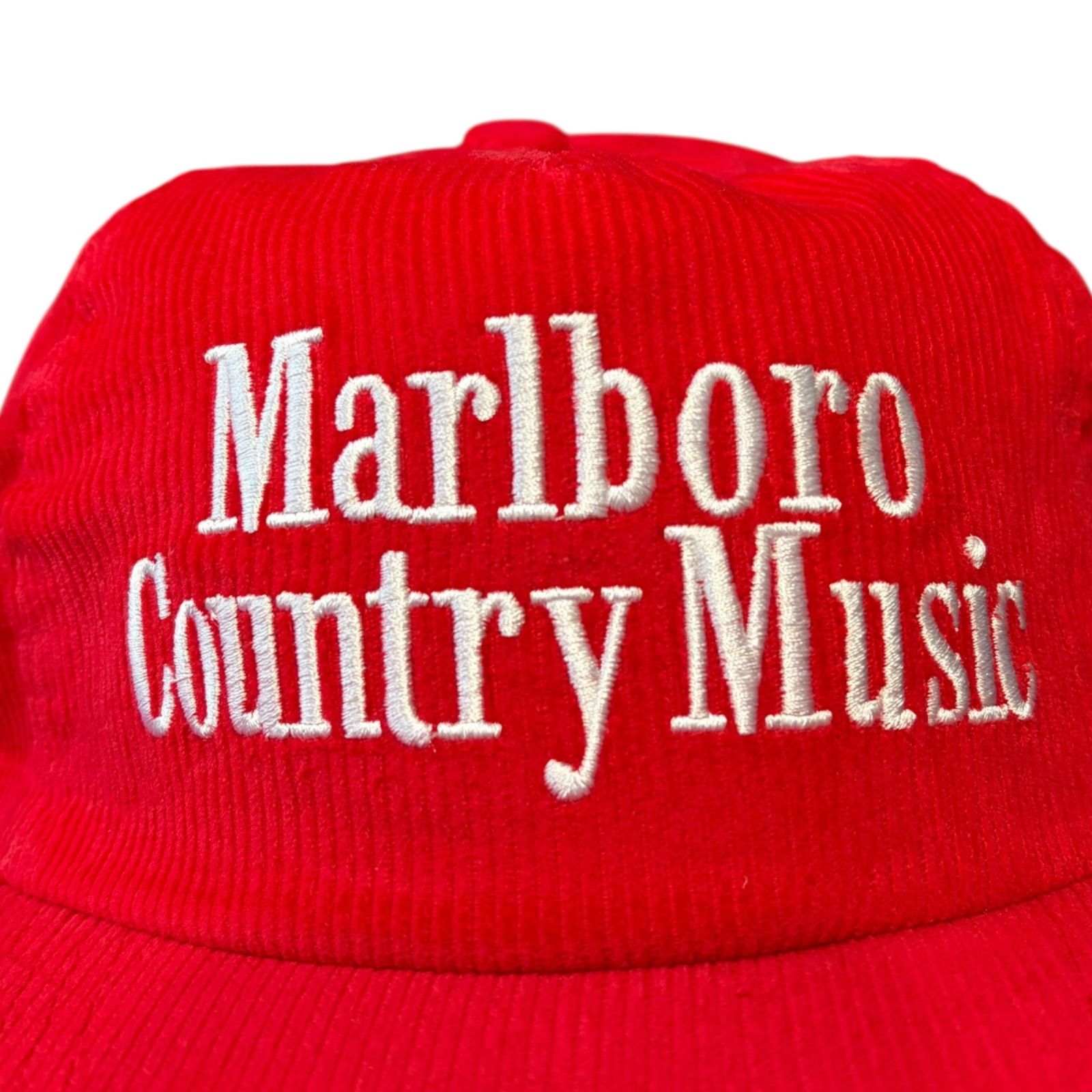 マルボロ Marlboro Country Music コーデュロイキャップ 赤 NEW ARRIVAL》▶︎▷marlboro キャップ 赤、黒、グレー、さらにCountry