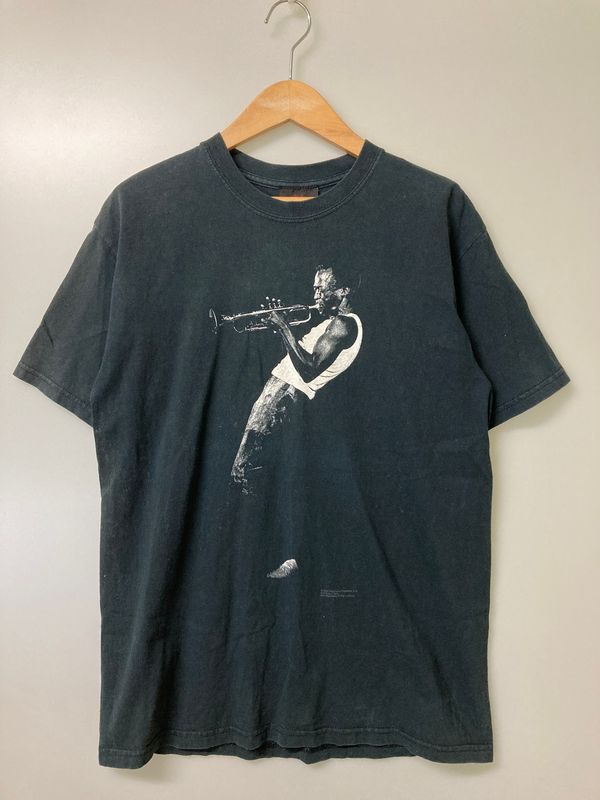 【品】 ZION ザイオン 00´s MILES DAVIS PRINT TEE 00年代 マイルス・デイビス プリント Tシャツ 半袖 トップス 【146-260201-kk-22-min】