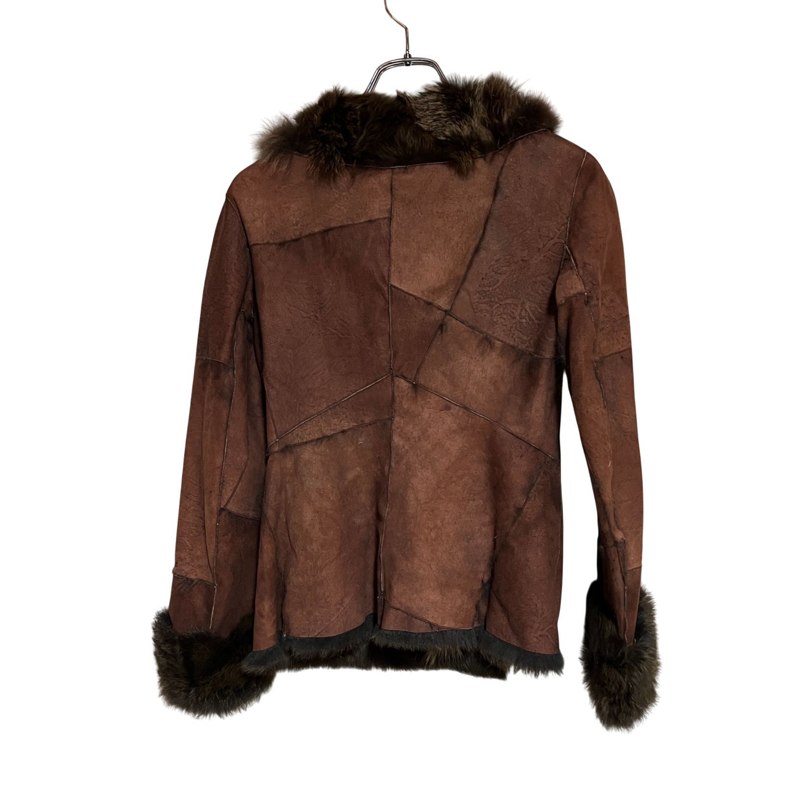 ARMANI JEANS アルマーニジーンズ スウェード ファー コート