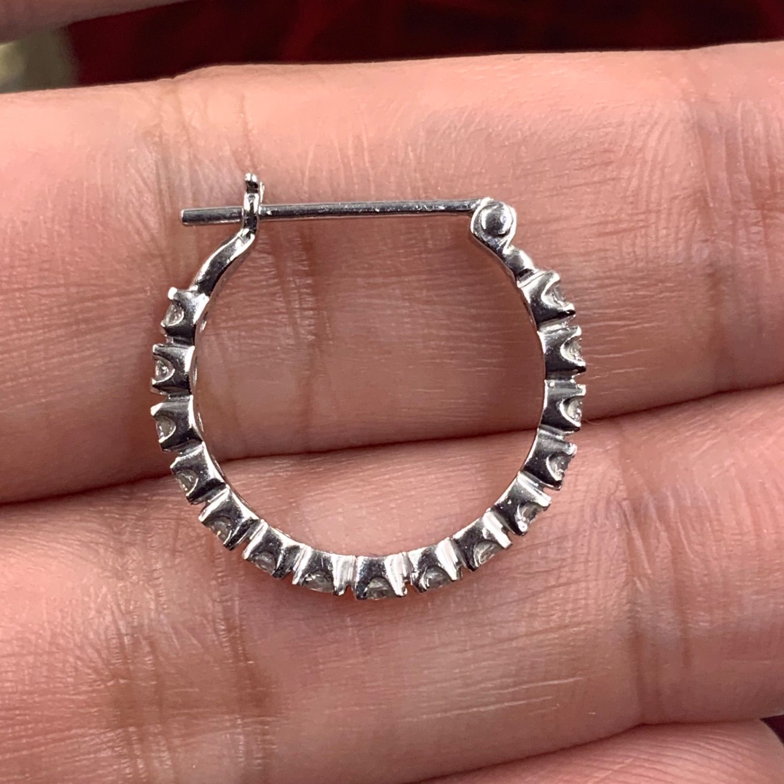 Pt900 ダイヤフープピアス 0.5ct 2.2g - メルカリ