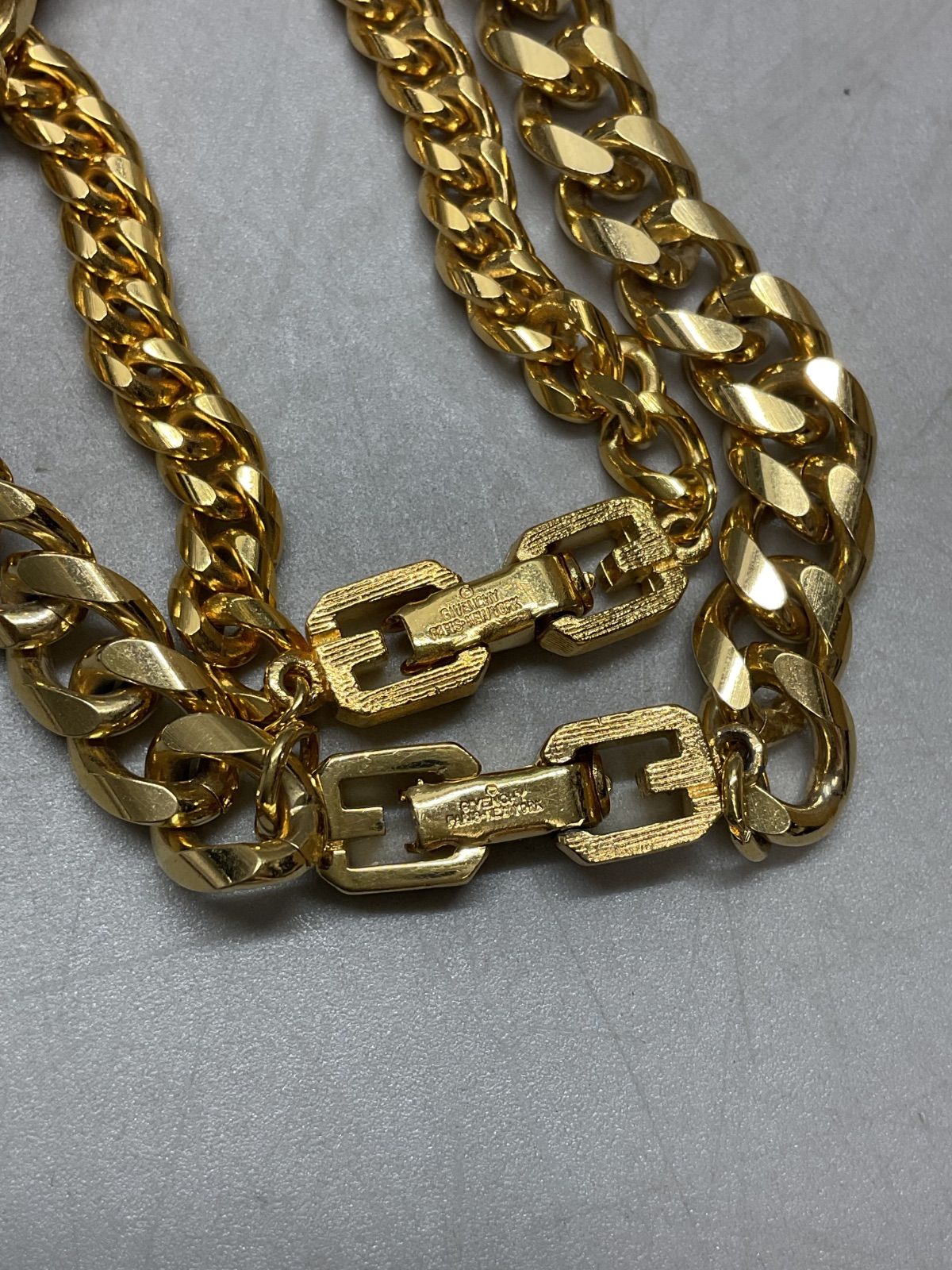 SN734 GIVENCHY ジバンシー チェーン ブレスレットセット ペア