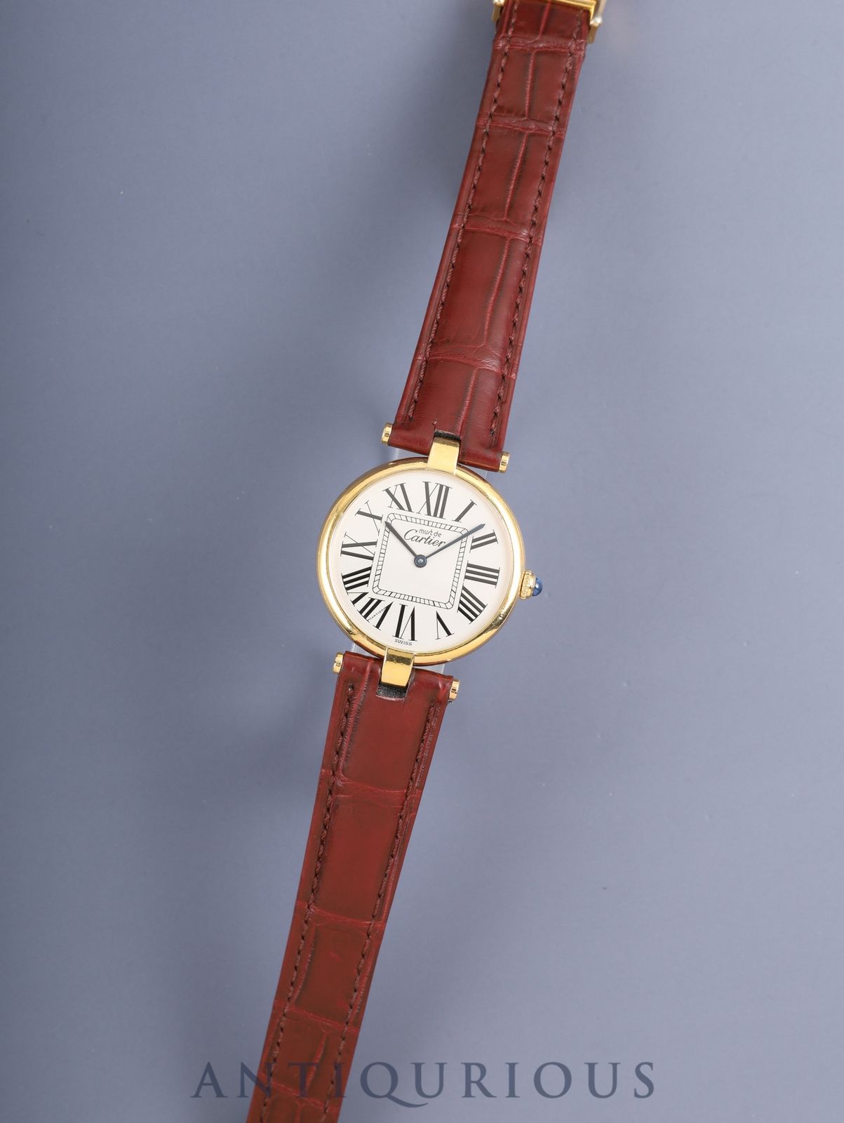 Cartierマストヴァンドーム VLC LM 純正Dバックル　オパラン文字盤 カルティエ マスト ヴァンドーム VLC LM 590003 クォーツ Cal.90 SV925