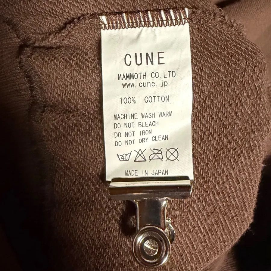 CUNE(キューン) 希少 トゲトゲ フルジップ パーカー サメ 目 茶