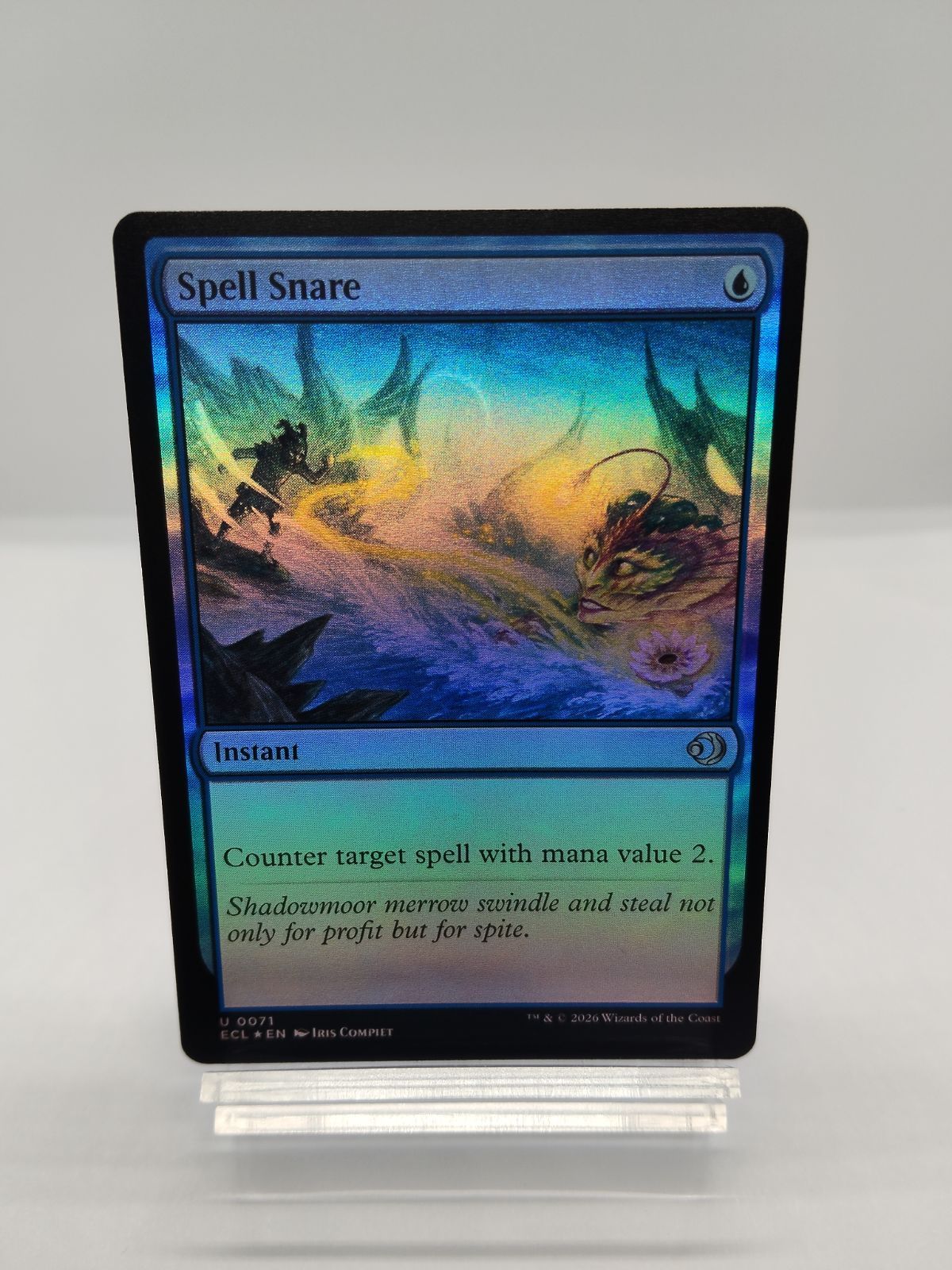 MTG 呪文嵌め　foil ECL】【Foil】呪文嵌め[JP][青] - メルカリ