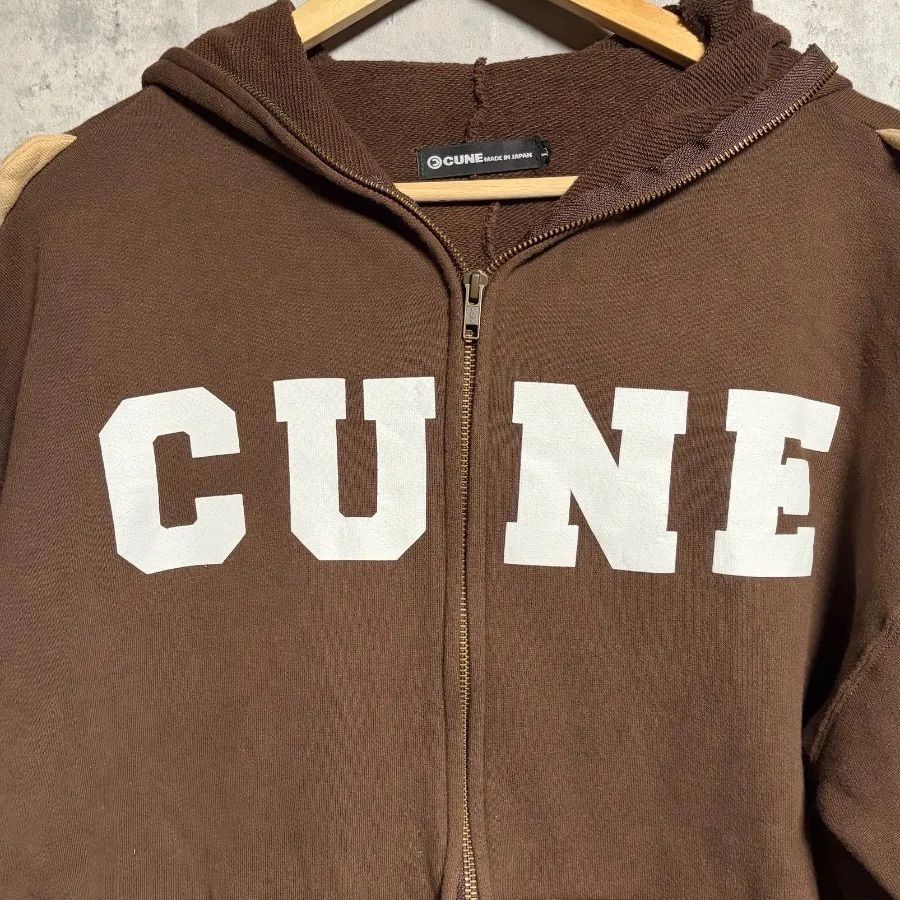 CUNE(キューン) 希少 トゲトゲ フルジップ パーカー サメ 目 茶