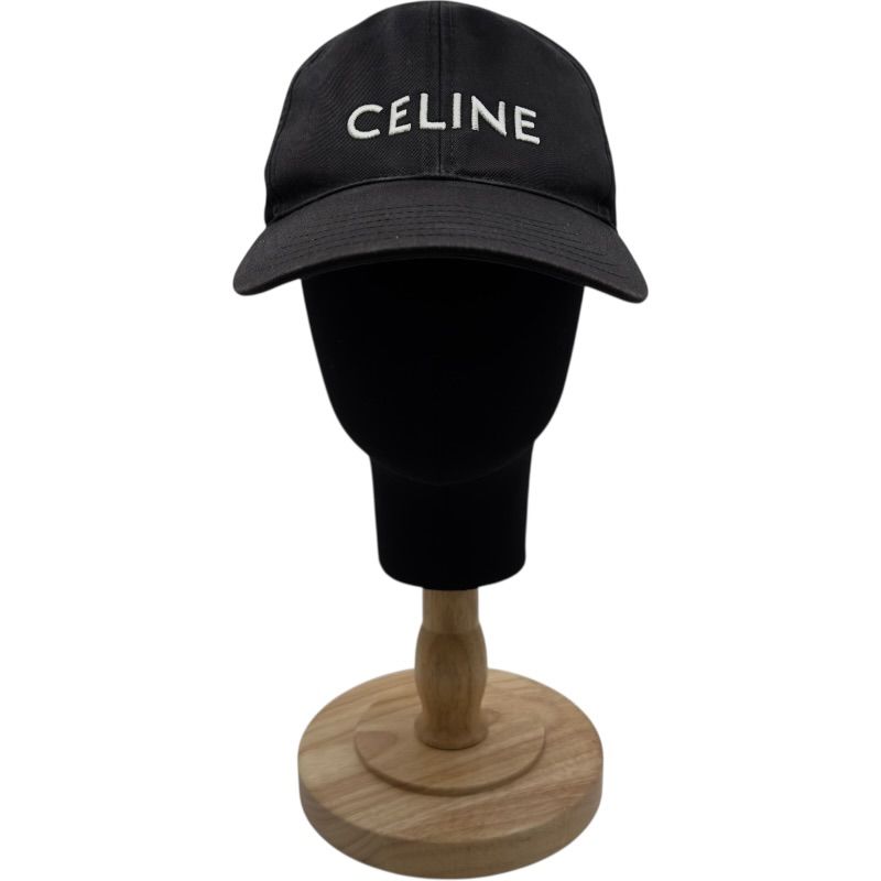 セリーヌ CELINE フロントロゴベースボールキャップ 2AUS942N ブラック