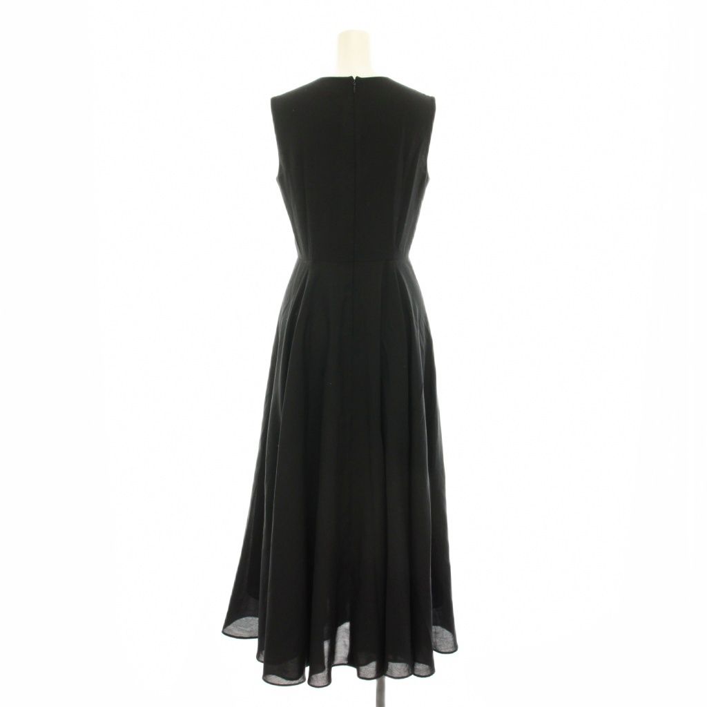 ブレンへイム BLENHEIM ワンピース ロング Vネック ノースリーブ XS 黒