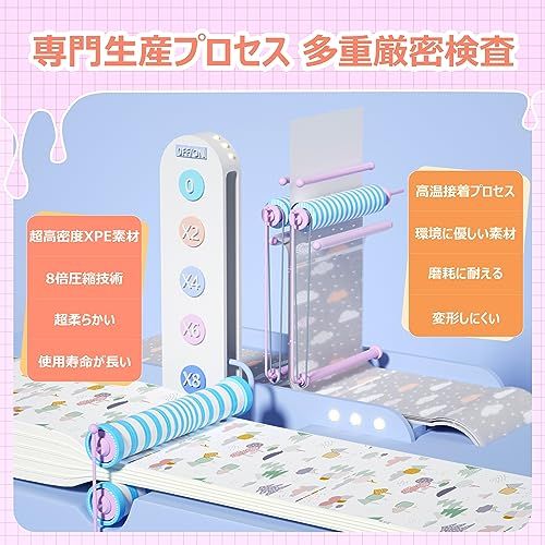 プレイマット 赤ちゃん 折りたたみ 200×180×2cm 厚手 安全検査済み