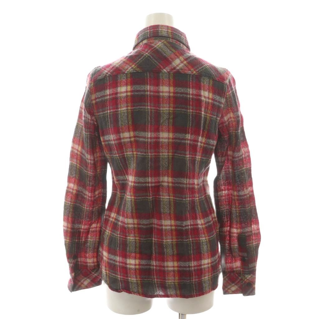 ヒステリックグラマー HYSTERIC GLAMOUR シャツ ブラウス ウール F 赤