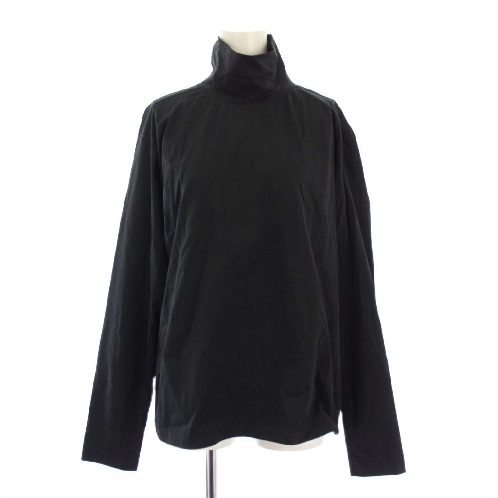 オーラリー AURALEE ORGANIC COTTON COMPACT JERSEY HALF ZIP HI NECK