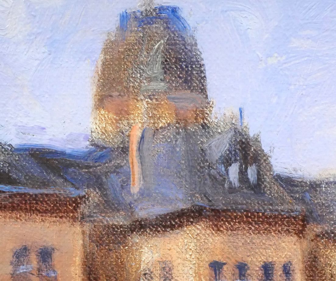 伊藤 仁「北海道庁」油絵・F4号 札幌の古い建物、風景を数多く描く