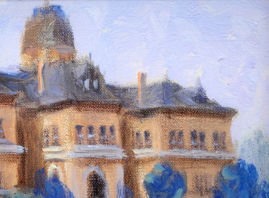 伊藤 仁「北海道庁」油絵・F4号 札幌の古い建物、風景を数多く描く