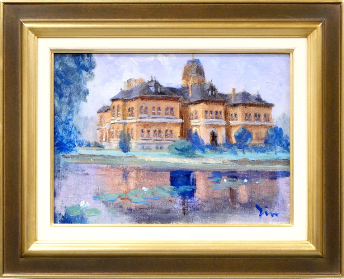 伊藤 仁「北海道庁」油絵・F4号 札幌の古い建物、風景を数多く描く