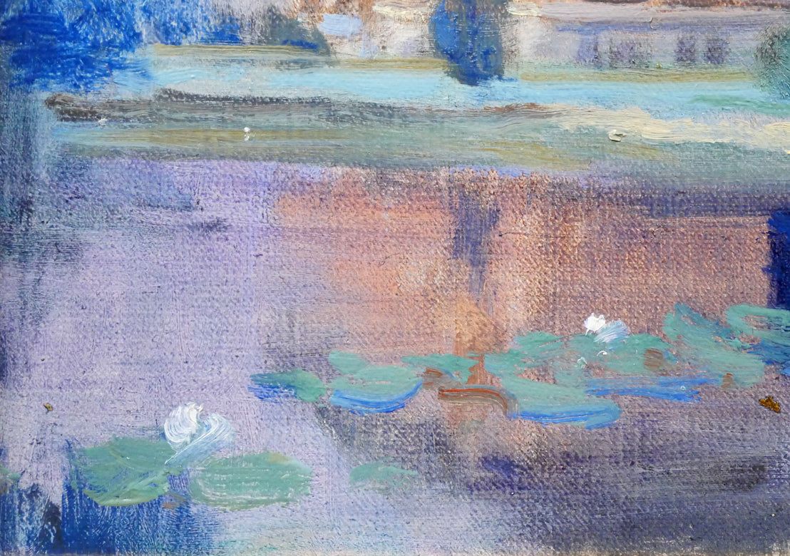 伊藤 仁「北海道庁」油絵・F4号 札幌の古い建物、風景を数多く描く