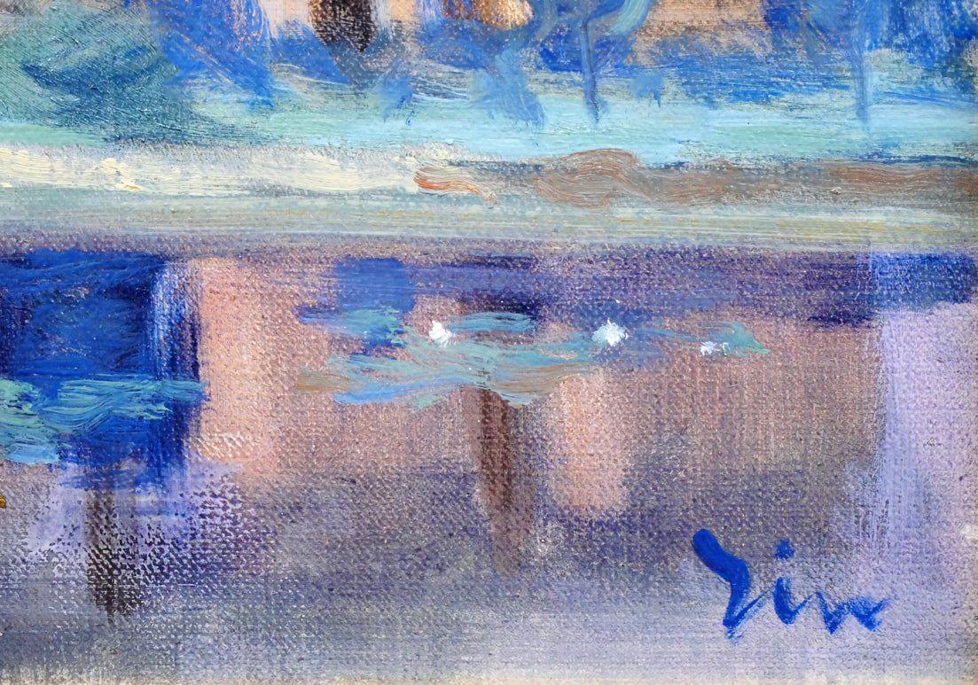 伊藤 仁「北海道庁」油絵・F4号 札幌の古い建物、風景を数多く描く