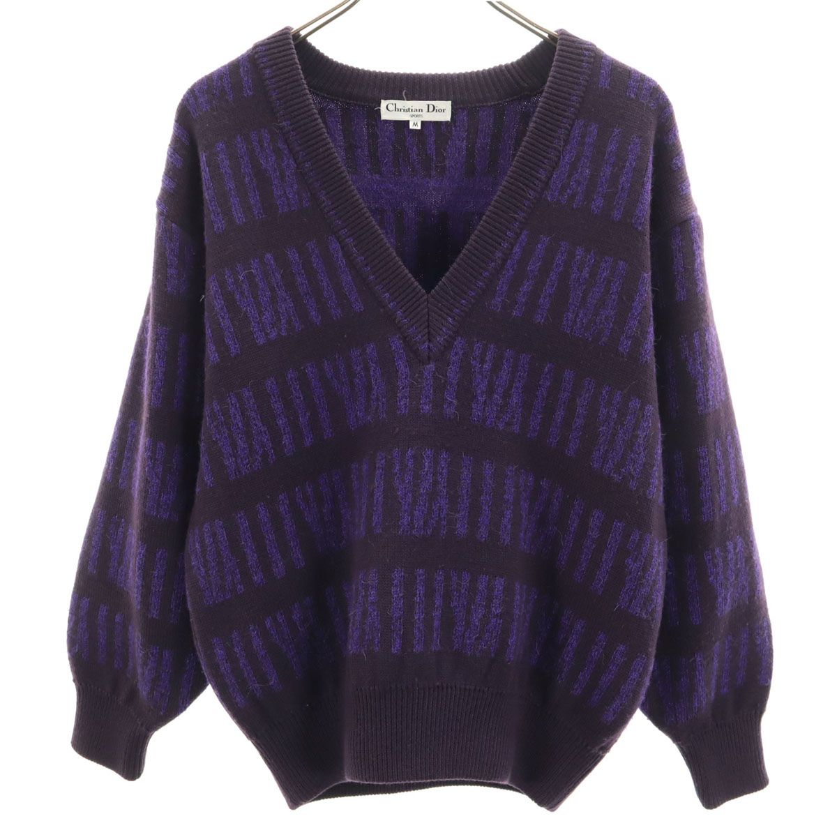 80-90s Christian Dior SPORTS ニット　セーター　総柄 Christian Dior SPORTS クリスチャンディオールスポーツ 90s オールド