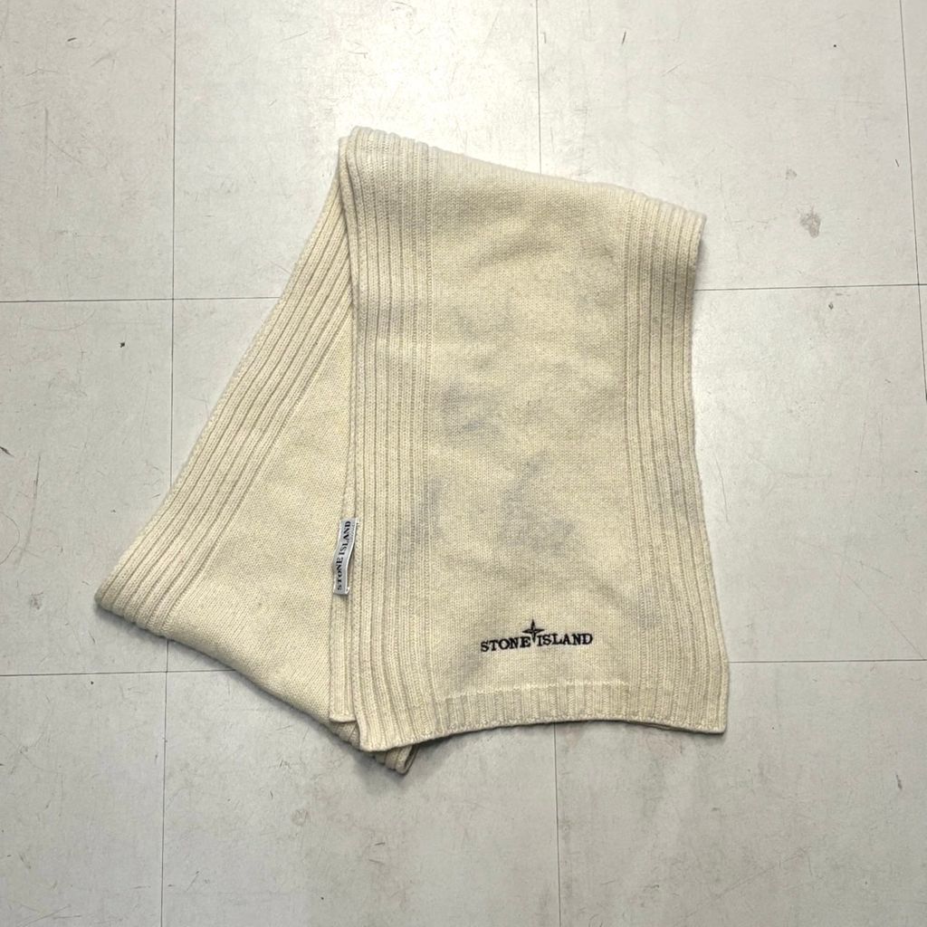 STONE ISLAND ストーンアイランド Scarf マフラー ホワイト size:F