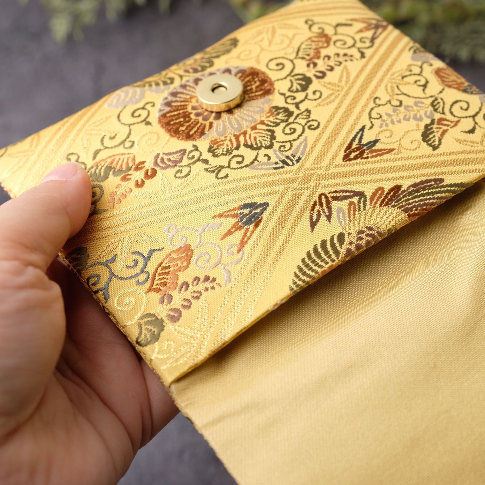 帯リメイク 数珠入れ 数珠ケース 念珠入れ 袱紗タイプ J-15-051