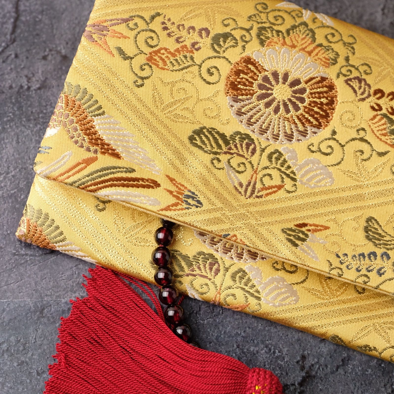 帯リメイク 数珠入れ 数珠ケース 念珠入れ 袱紗タイプ J-15-051