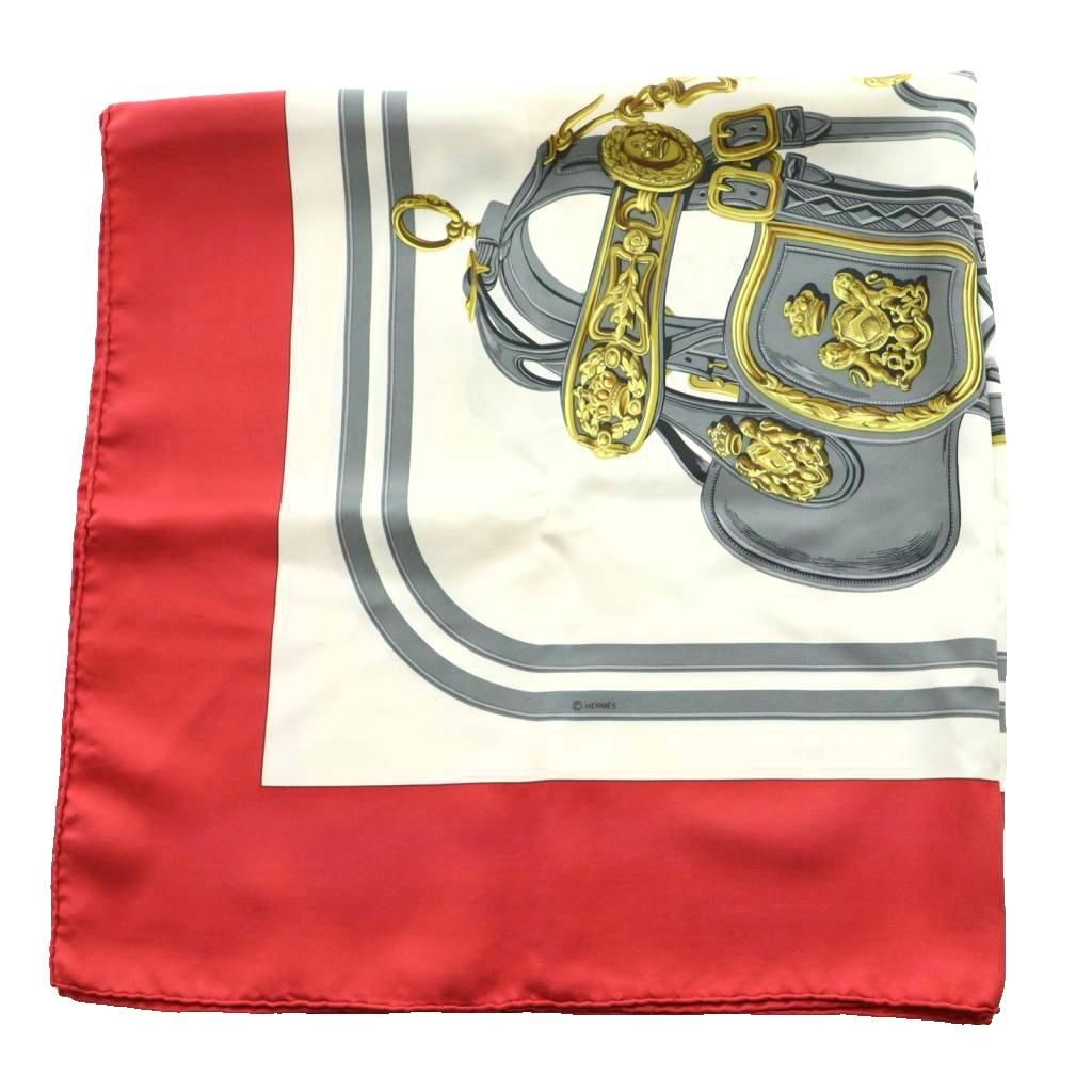 エルメス HERMES BRIDES de GALA 式典用馬勒 カレ90 スカーフ シルク