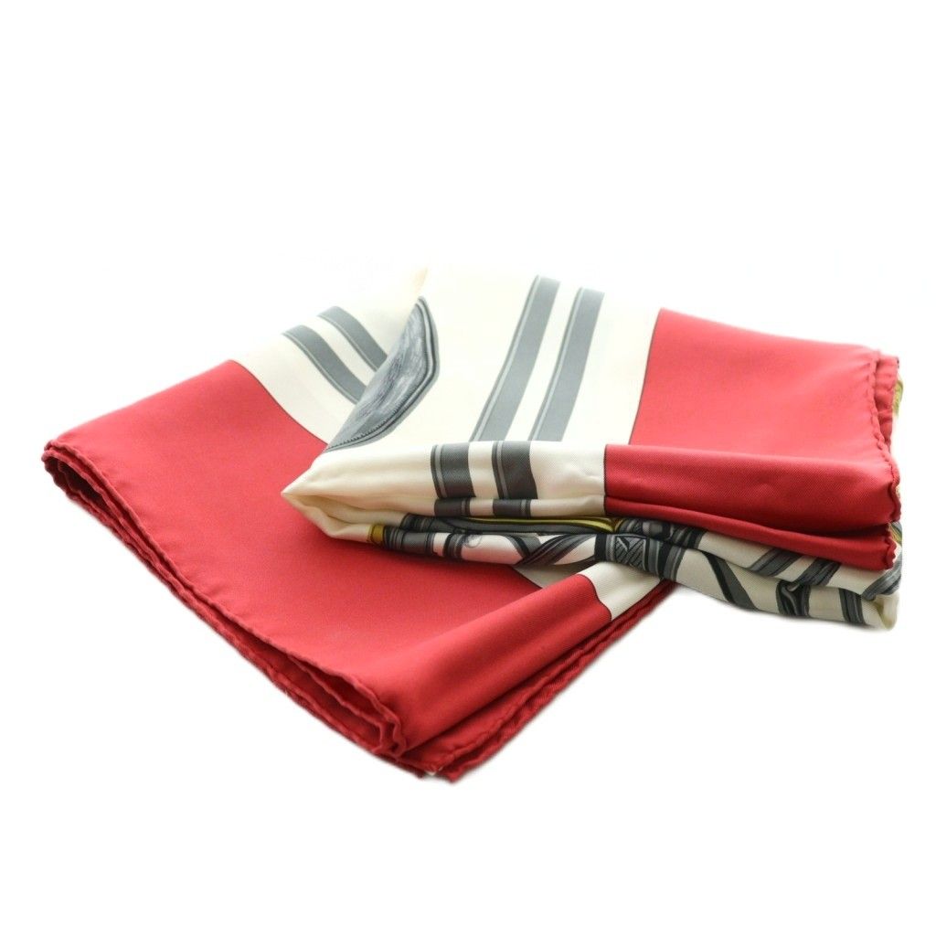 エルメス HERMES BRIDES de GALA 式典用馬勒 カレ90 スカーフ シルク