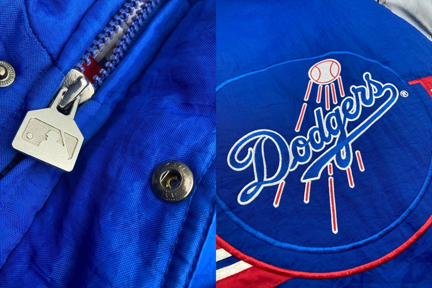 LOGO ATHLETIC ロゴアスレチック MLB ロサンゼルス・ドジャース 中綿ブルゾン ボンバージャケット サイズL 中古 D4 LOGO ATHLETIC ロゴアスレチック MLB ロサンゼルス・ドジャース 中綿